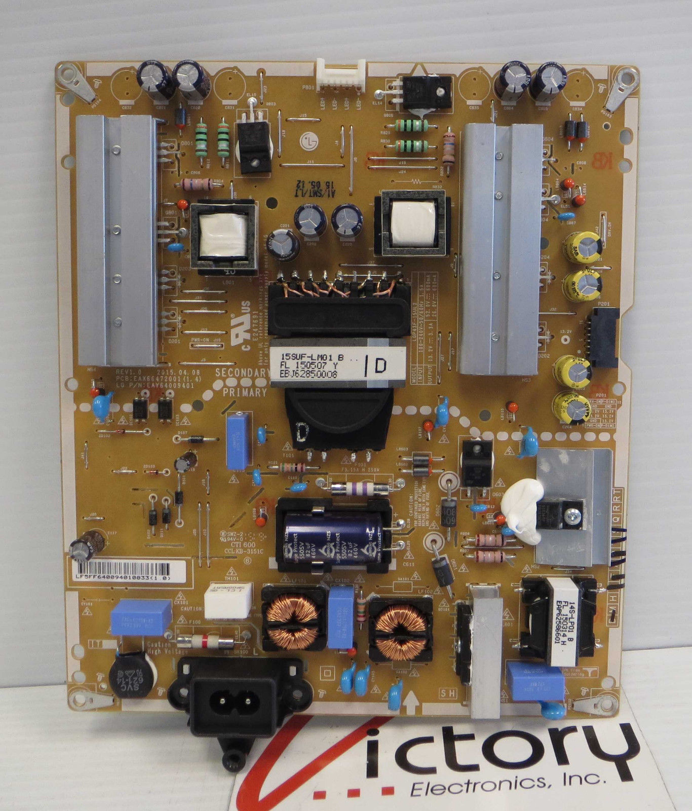 LG 43UF6400-UA TV Power Supply Board EAX66472001 EAY64009401